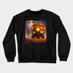 Pumpkin steampunk carriage Crewneck Sweatshirt